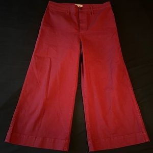 Madewell Emmett crop wide leg canvas pants, size 16/33 cute and comfy! ✨♥️✨